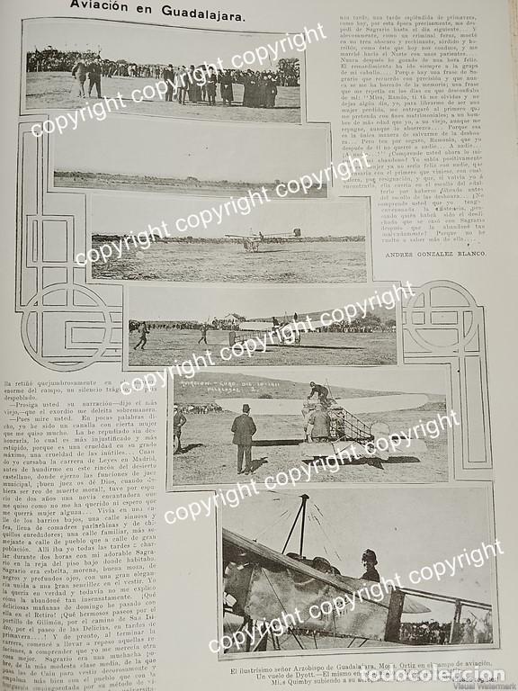 Poster collecting: AFICHE ANTIGUO 1911 HARRIET QUIMBY EN EL AERODROMO DE ANALCO GUADALAJARA / PILOTOS AVIACION