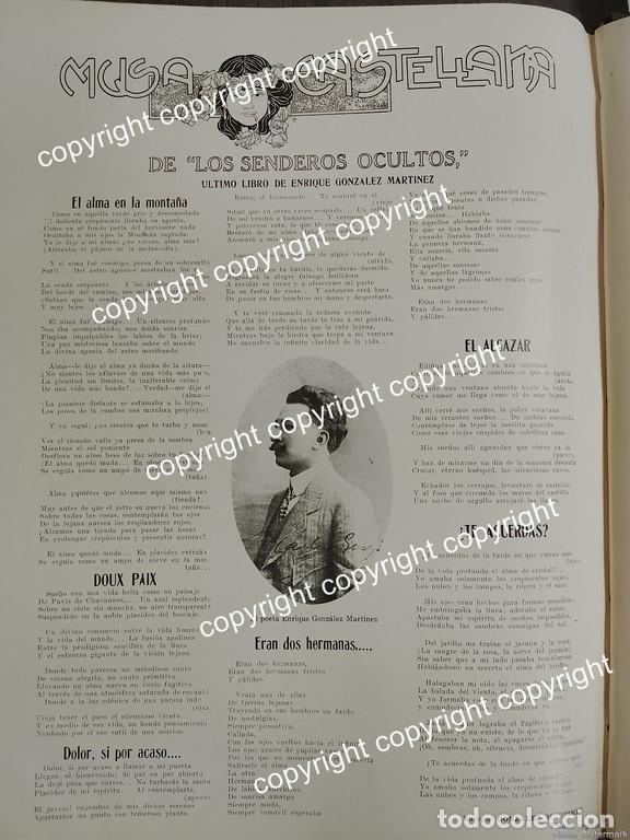 Collectionnisme d'affiches: AFICHE ANTIGUO 1911 EL POETA ENRIQUE GONZALEZ MARTINEZ PRESENTA LIBRO / ESCRITORES