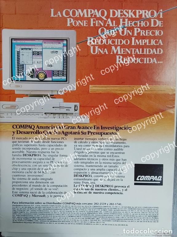 Collectionnisme d'affiches: AFICHE PUBLICITARIO RETRO. LANZAN LA PC COMPAQ DESKRPO 333 1986