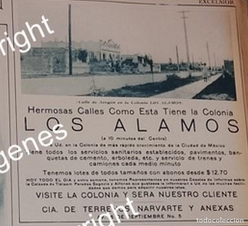 Collectionnisme d'affiches: CARTEL ANTIGUO. CONSTRUYEN COLONIA LOS ALAMOS D.F 1931 /BIENES RAICES /16
