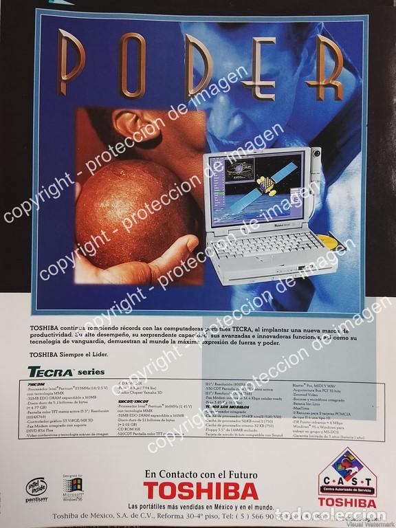 Sammeln von Plakaten: AFICHE PUBLICITARIO RETRO. LAPTOP TOSHIBA TECRA 1998 /OLDWARE