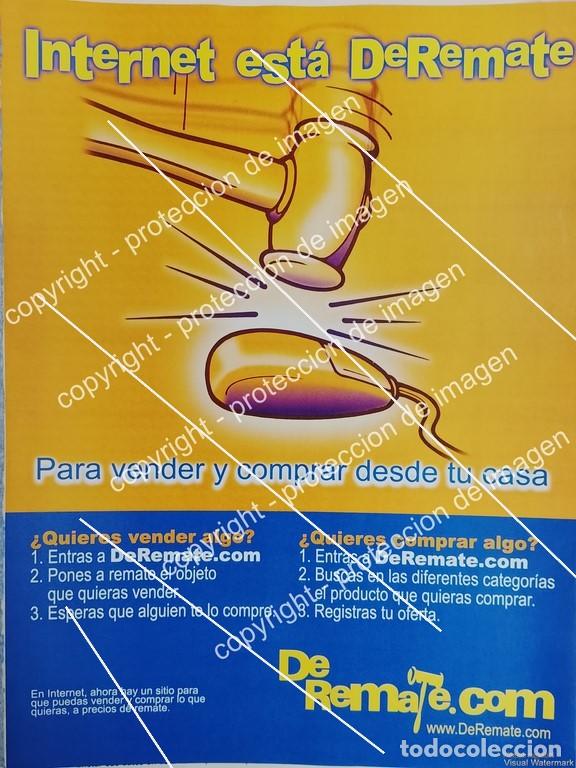 Sammeln von Plakaten: AFICHE VINTAGE ORIGINAL. INICIA DEREMATE.COM EN MEXICO 1999 /RARO