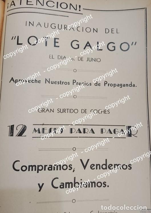 Sammeln von Plakaten: AFICHE DE PUBLICIDAD ANTIGUA. INAUGURAN LOTE DE AUTOS GALGO 1942 / RARISIMO