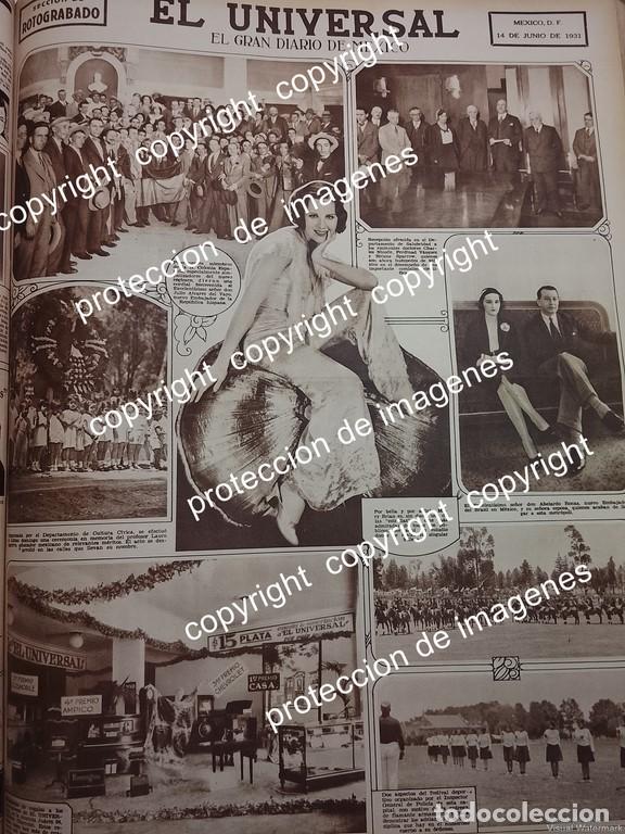 Sammeln von Plakaten: PORTADA ANTIGUA. DIARIO EL UNIVERSAL 1931