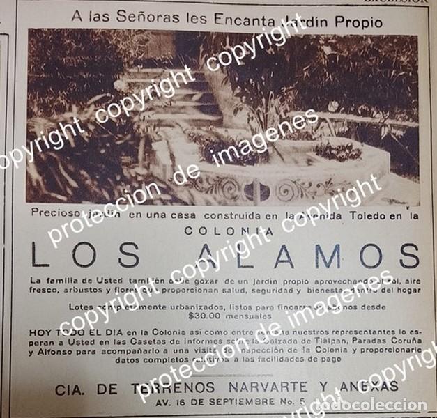 Collectionnisme d'affiches: CARTEL ANTIGUO. CONSTRUYEN COLONIA LOS ALAMOS D.F 1931 /BIENES RAICES /21
