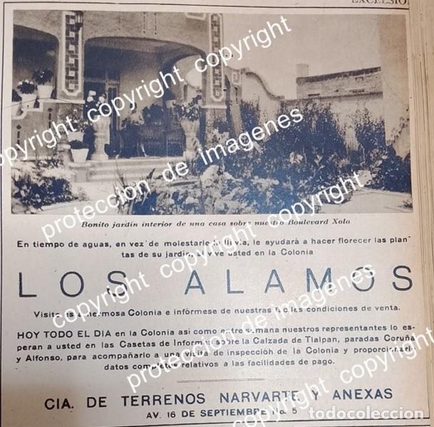 Collectionnisme d'affiches: CARTEL ANTIGUO. CONSTRUYEN COLONIA LOS ALAMOS D.F 1931 /BIENES RAICES /26