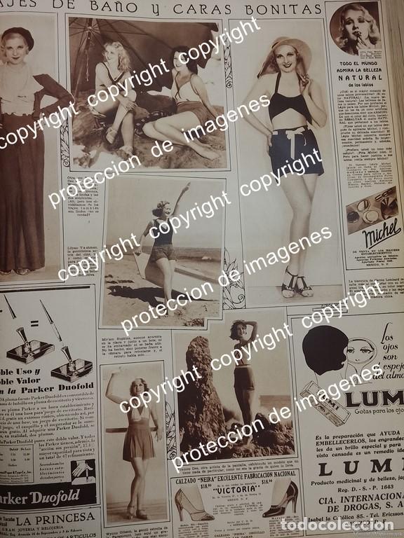 Collectionnisme d'affiches: AFICHE ANTIGUO. TRAJES DE BA&Ntilde;O DE 1932 /MODAS