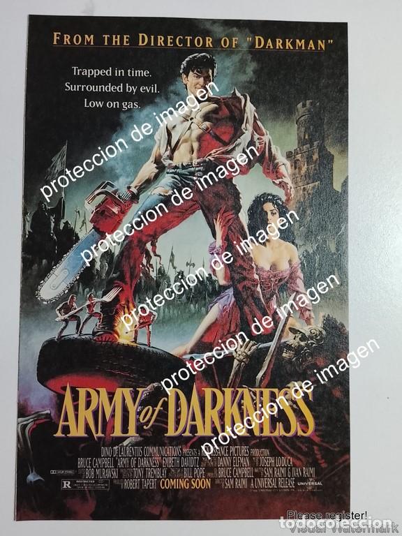 Collectionnisme d'affiches: AFICHE RETRO DE CINE. PRE ESTRENO, PELICULA DARK OF DARKNESS 1992