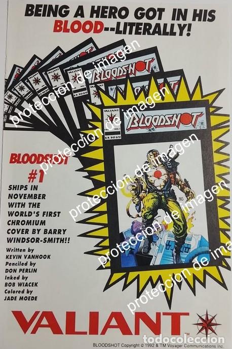 Collectionnisme d'affiches: PUBLICIDAD RETRO ORIGINAL. VALIANT COMICS LANZA BLODSHOT 1992