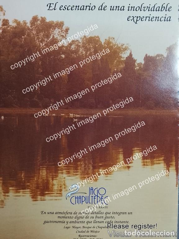 Collectionnisme d'affiches: PUBLICIDAD RETRO. RESTAURANTE LAGO DE CHAPULTPEPEC 1990s
