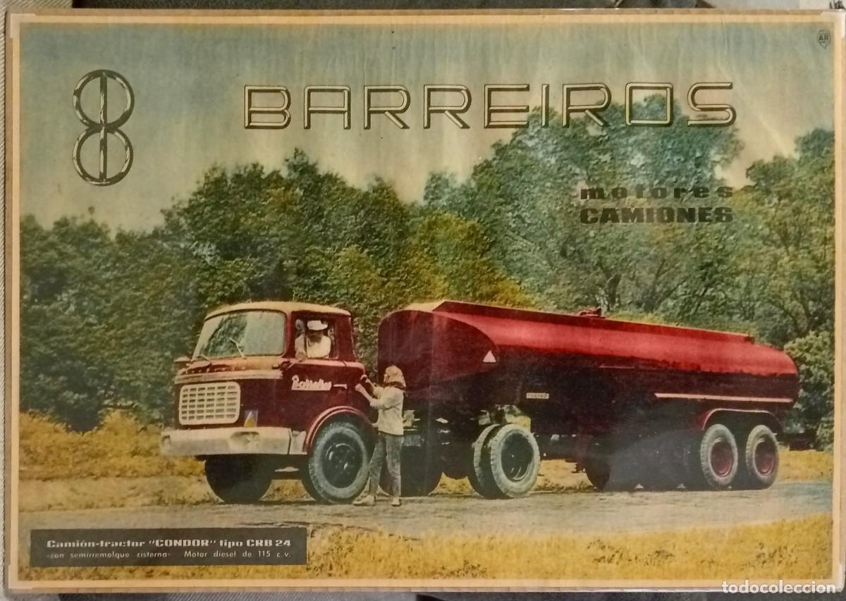 Coleccionismo de carteles: CAMI&Oacute;N BARREIROS - PUBLICIDAD ORIGINAL 1959 / 39 x 27 Cm. - YA DOMINICAL