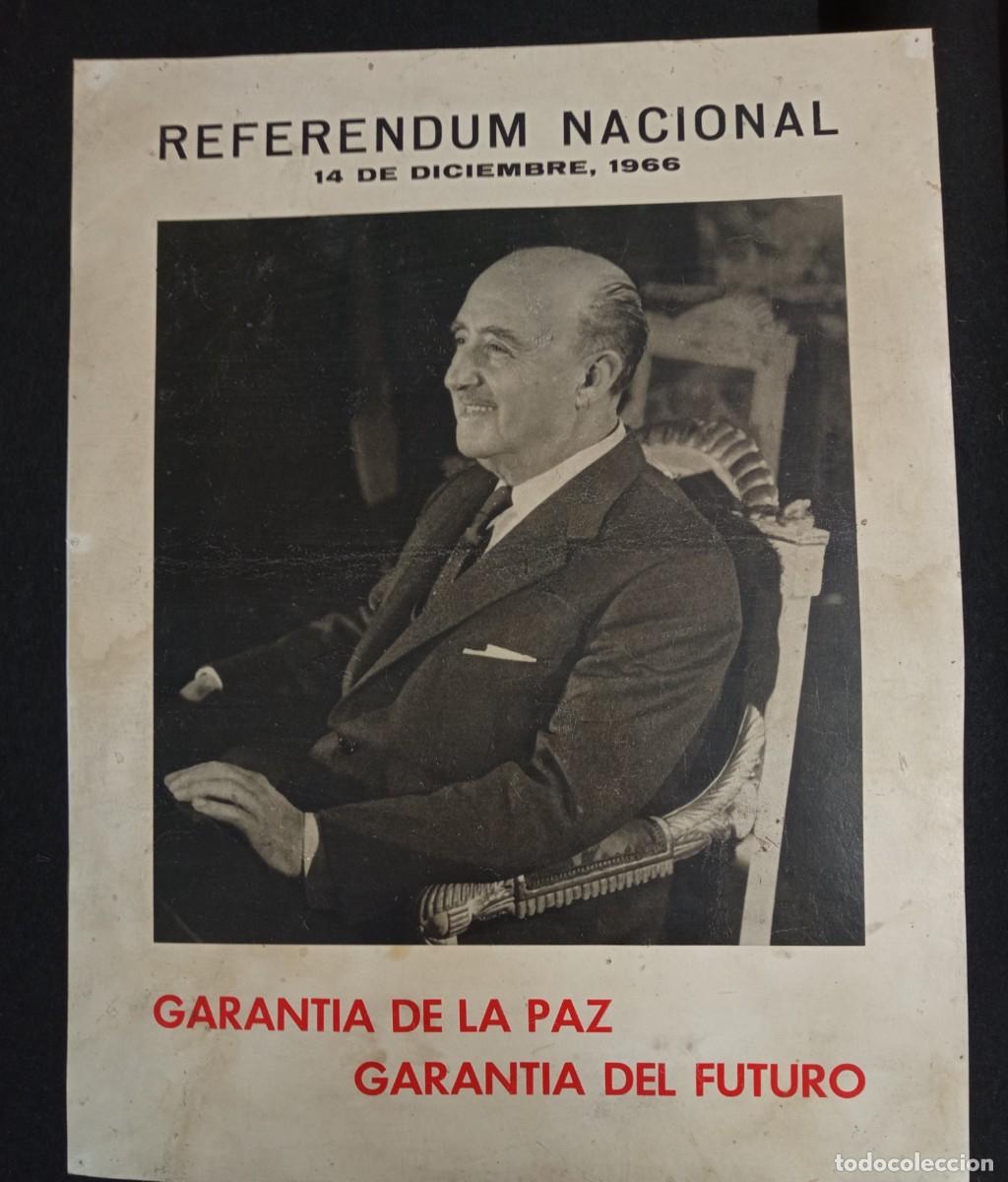 Coleccionismo de carteles: Cartel Referendum. 1966. General Franco.