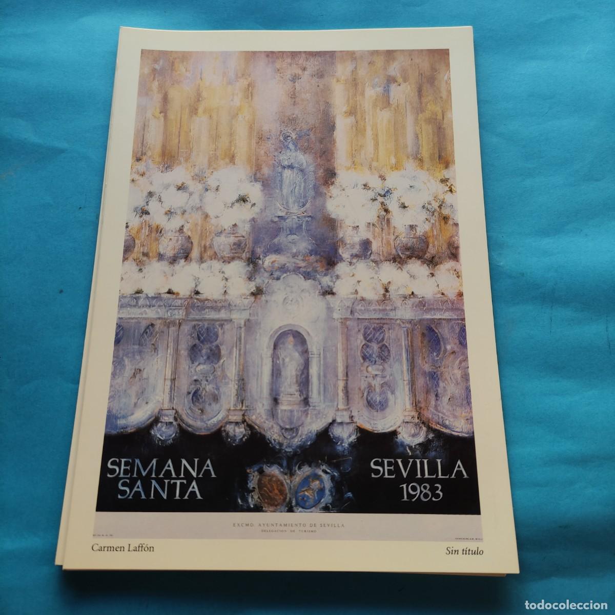 Coleccionismo de carteles: L&Aacute;MINA SEMANA SANTA DE SEVILLA. A&Ntilde;O 1983. REPRODUCCI&Oacute;N CARTELES SIGLO XX. 33X23CM