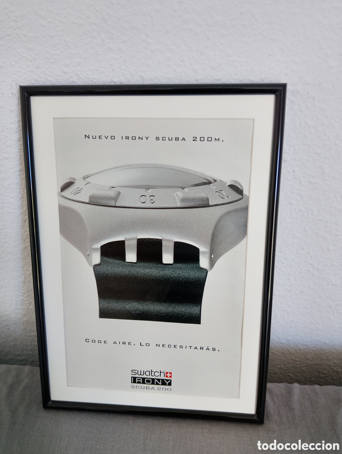 Coleccionismo de carteles: Swatch Irony cuadro publicidad de reloj a&ntilde;os 90