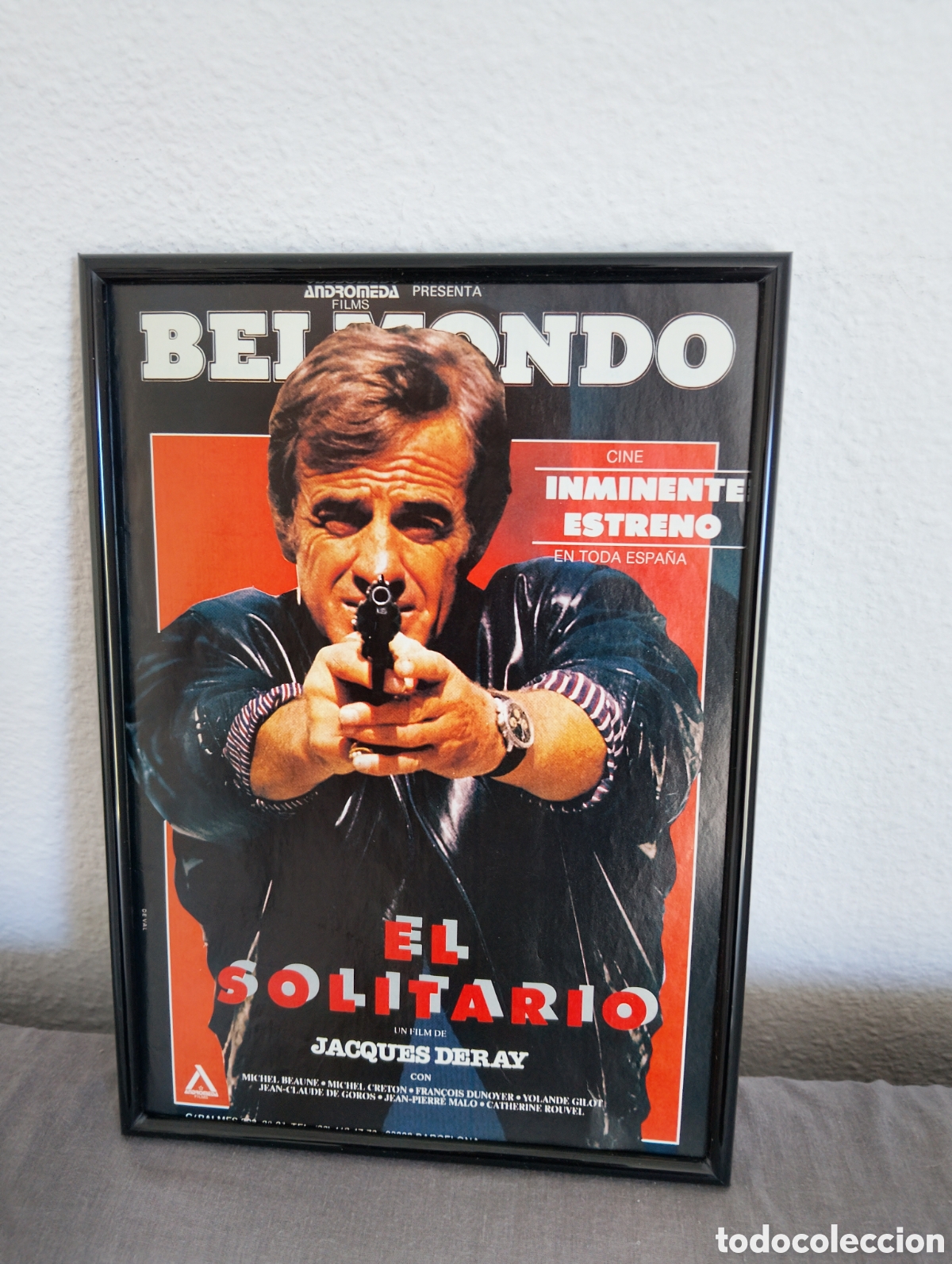 Coleccionismo de carteles: El solitario cuadro publicidad vintage cine a&ntilde;os 80 pelicula