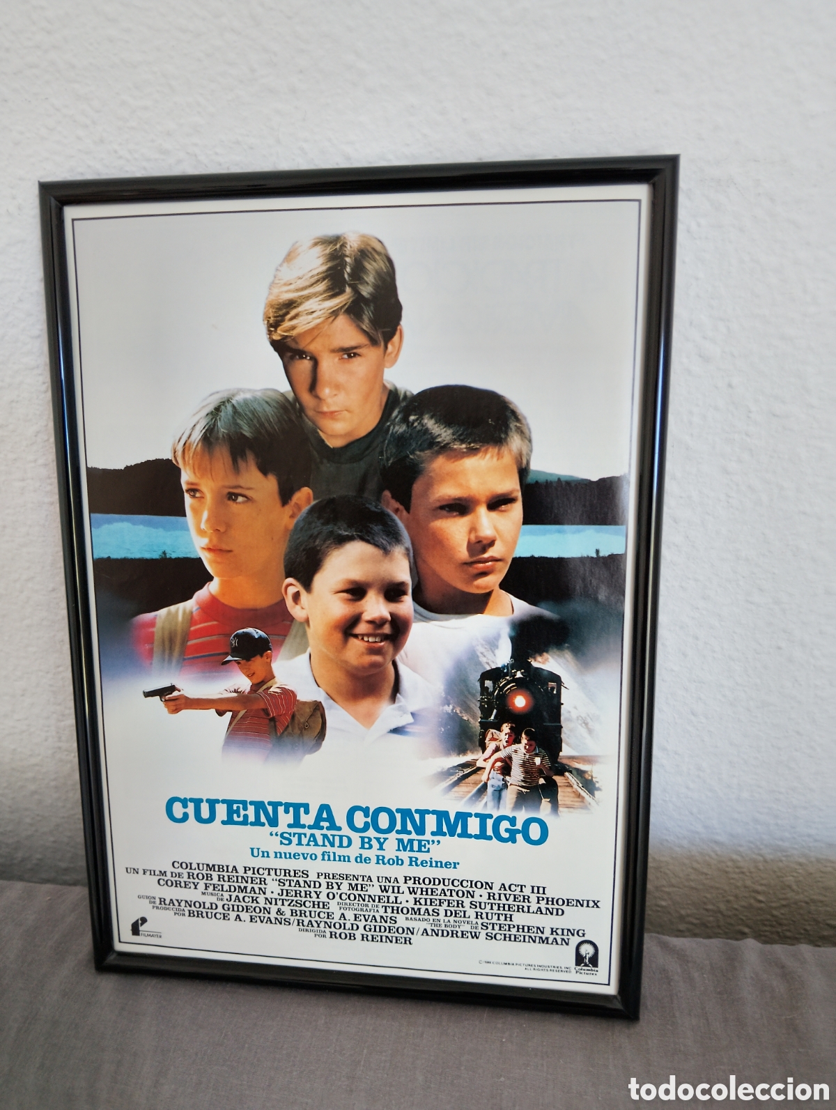 Coleccionismo de carteles: Cuenta conmigo cuadro publicidad vintage cine a&ntilde;os 80