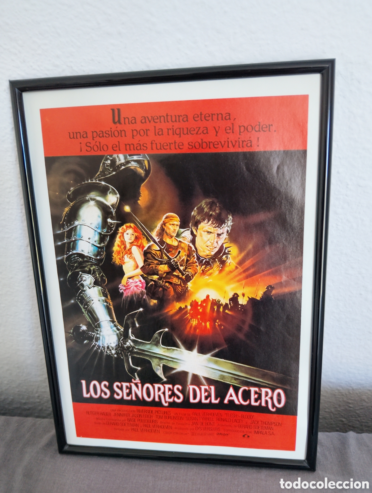 Collectionnisme d'affiches: Los se&ntilde;ores de acero cuadro publicidad cine a&ntilde;os 80 pelicula