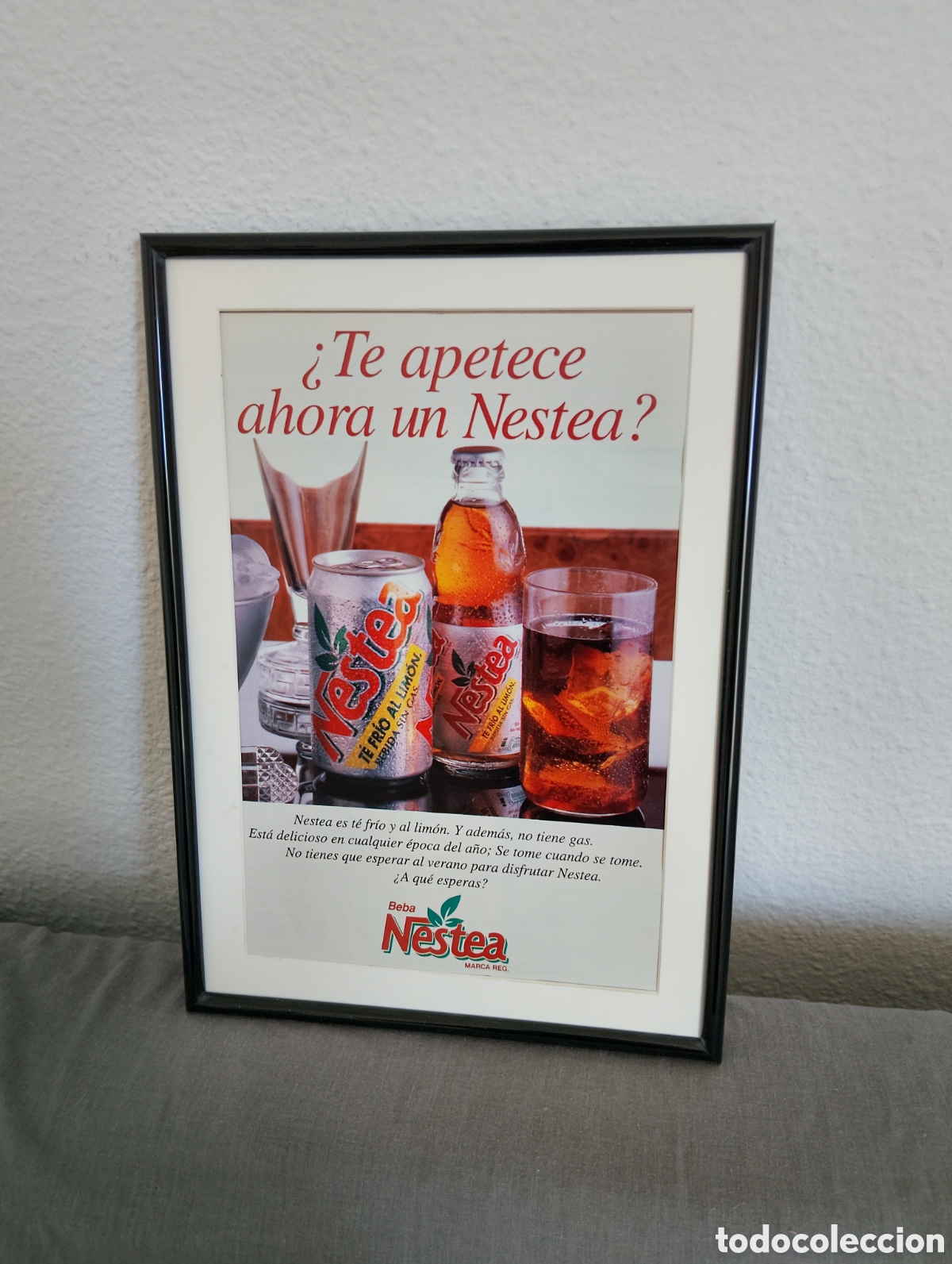 Colecionismo de cartazes: Nestea cuadro publicidad vintage a&ntilde;os 90 refresco original