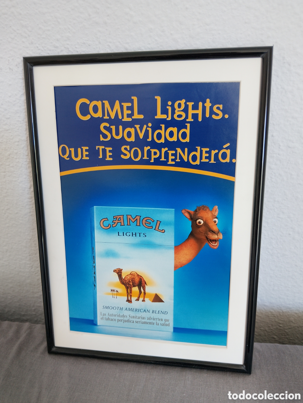 Collectionnisme d'affiches: Camel Lights cuadro publicidad retro a&ntilde;os 90 tabaco cigarros