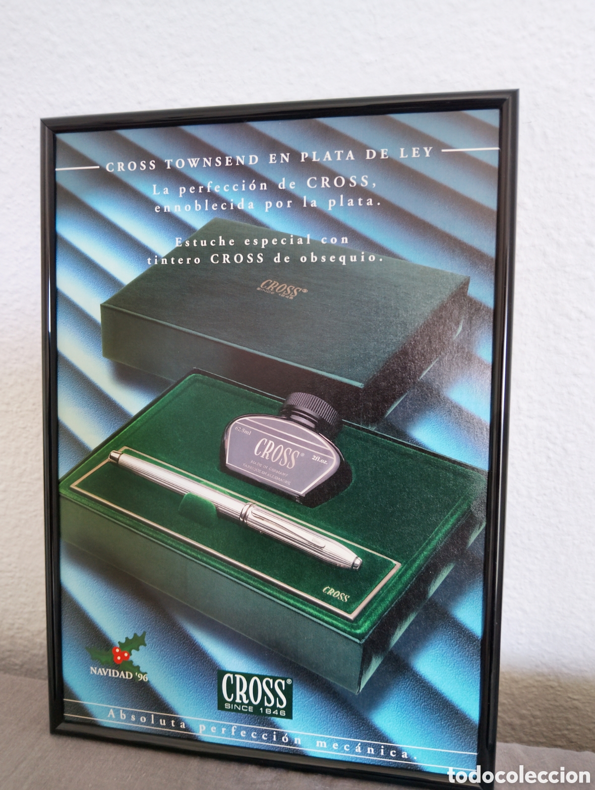 Coleccionismo de carteles: Cross cuadro publicidad vintage a&ntilde;os 90 pluma bol&iacute;grafo