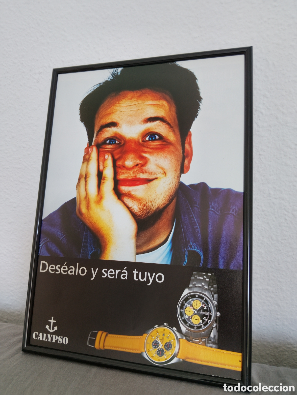 Coleccionismo de carteles: Calypso relojes cuadro publicidad retro a&ntilde;os 90 moda