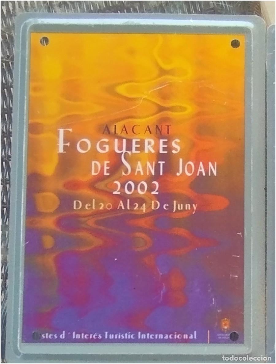 Coleccionismo de carteles: HOGUERAS DE SAN JUAN ALICANTE REPRODUCCION CARTEL EN METAL FOGUERES DE SANT JUAN DEL A&Ntilde;O 2002 MIDE