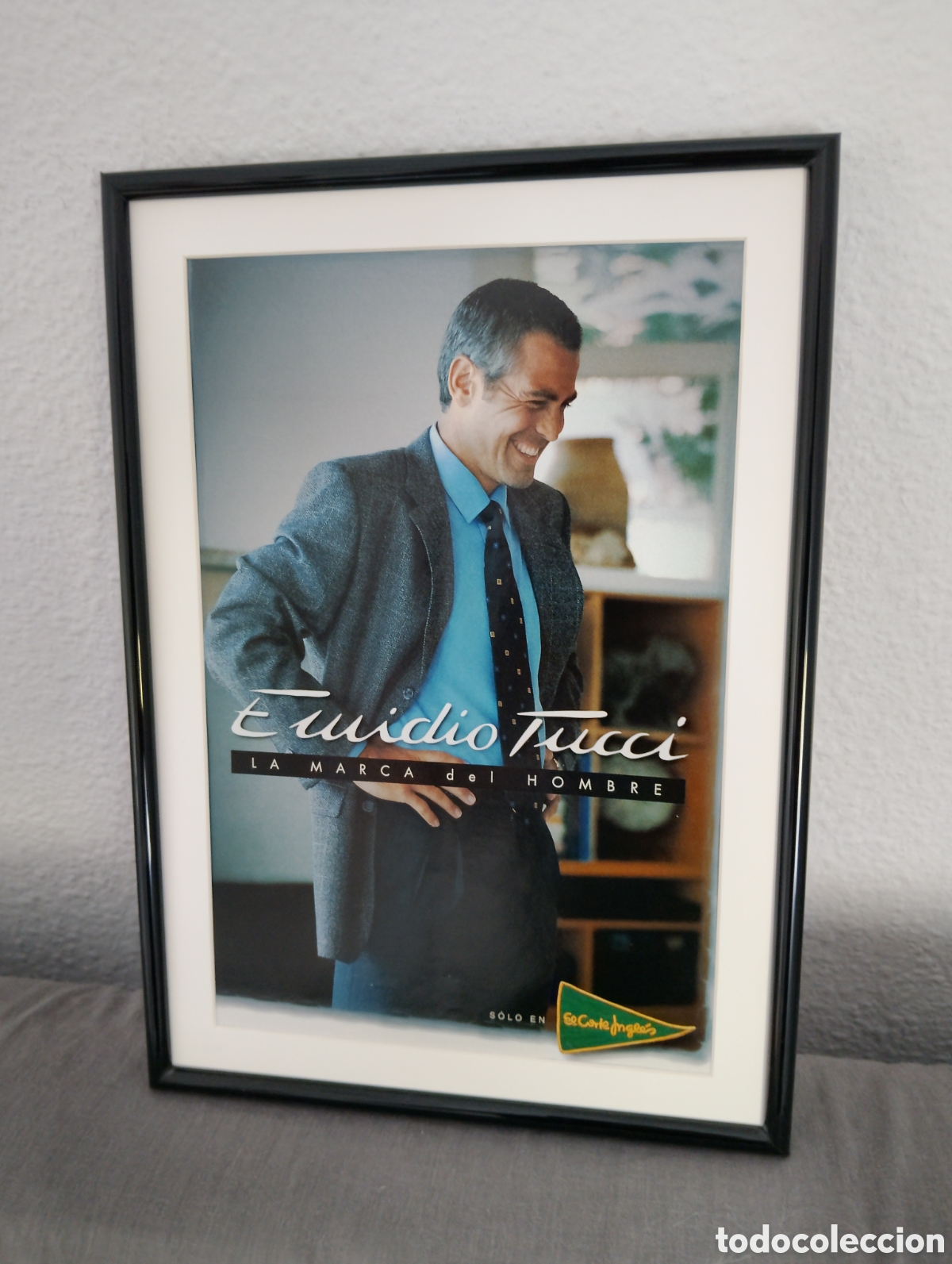 Coleccionismo de carteles: Emidio Tucci cuadro publicidad moda masculina a&ntilde;os 90