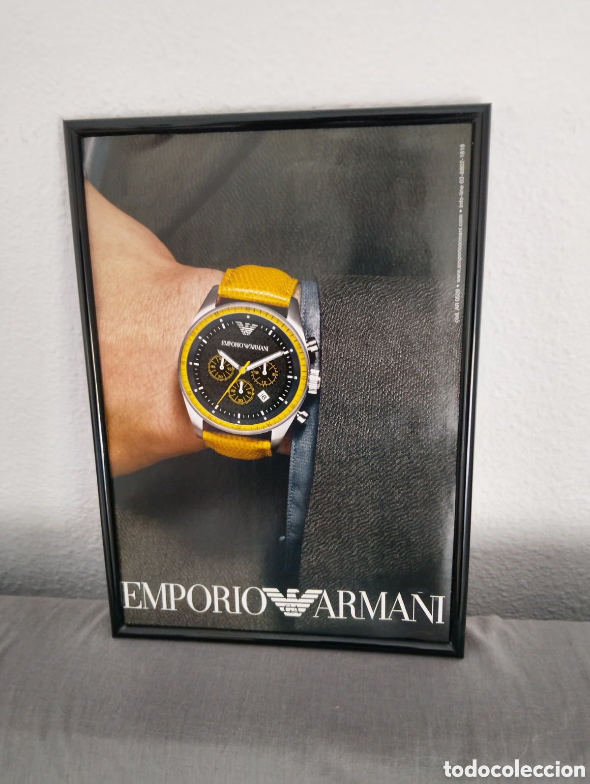 Coleccionismo de carteles: Emporio Armani reloj cuadro publicidad a&ntilde;os 2000