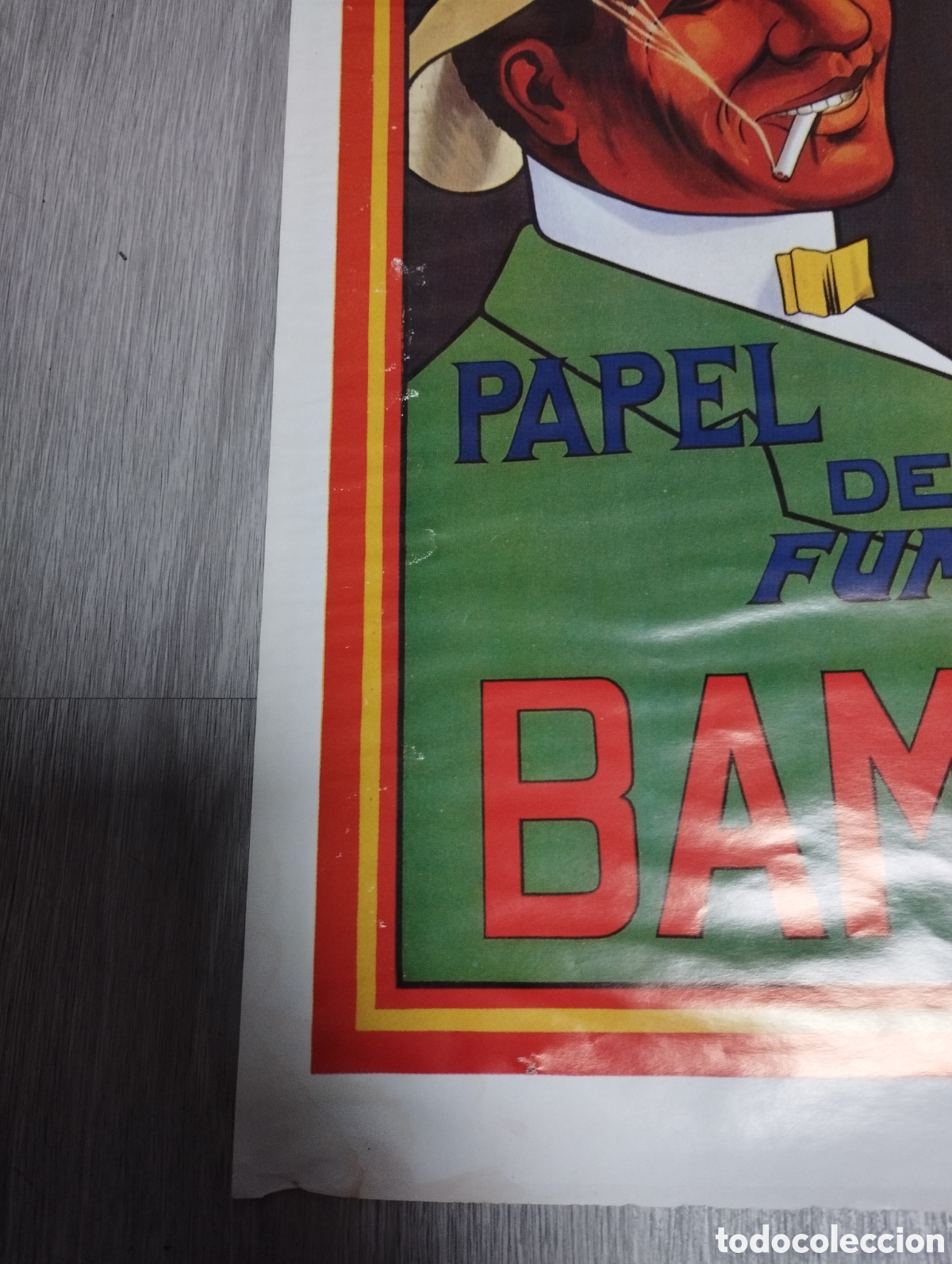 Coleccionismo de carteles: P&oacute;ster Bamb&uacute; papel de fumar - Foto 3
