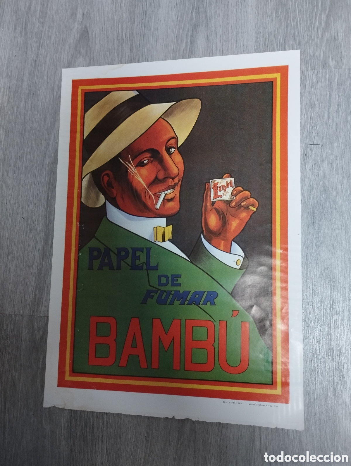 Coleccionismo de carteles: P&oacute;ster Bamb&uacute; papel de fumar
