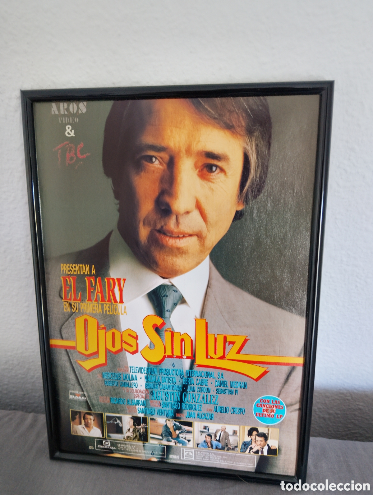 Coleccionismo de carteles: El Fary Ojos sin luz si primera Pel&iacute;cula cuadro publicidad vintage a&ntilde;os 80 cine