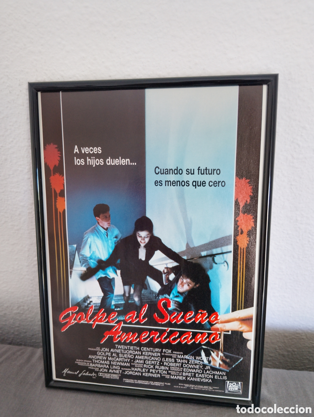 Coleccionismo de carteles: Golpe al sue&ntilde;o americano cuadro publicidad vintage a&ntilde;os 80 cine pelicula