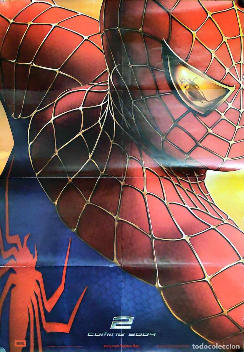 Coleccionismo de carteles: SPIDERMAN Y SE&Ntilde;OR DE LOS ANILLOS - POSTER 2 EN 1 / 83,5 X 59 CM
