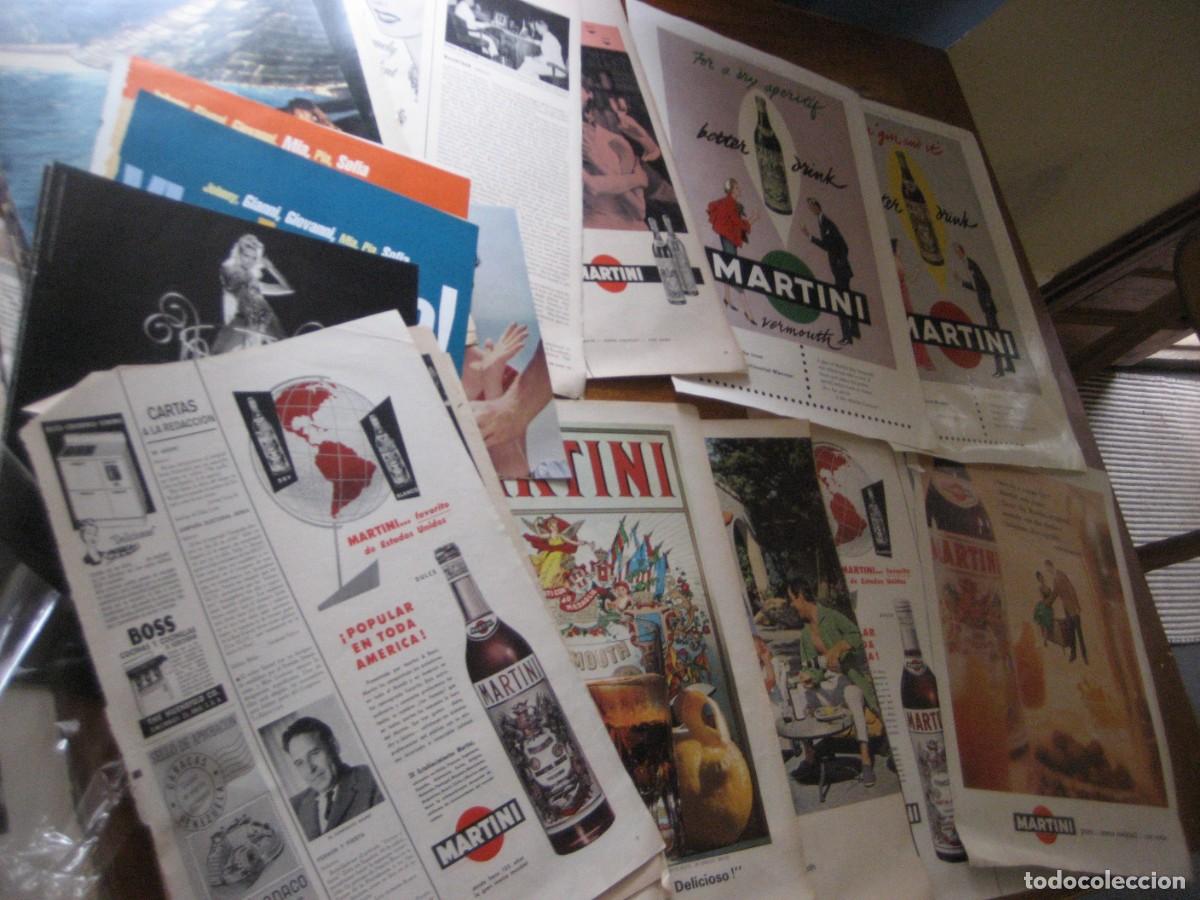 Coleccionismo de carteles: lote publicidad Martini . 20 antiguas Hojas revista