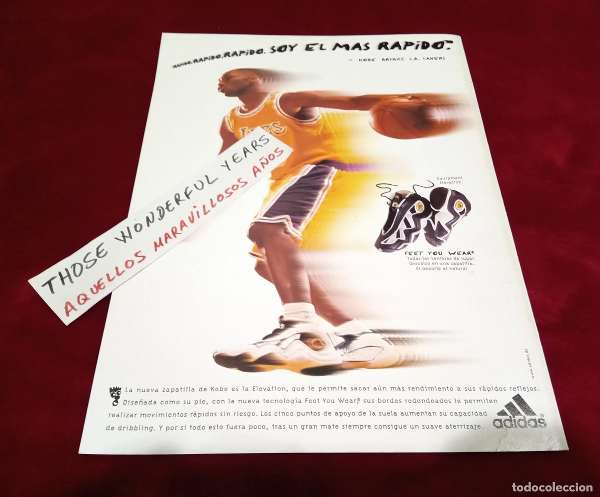 Coleccionismo de carteles: ANUNCIO PUBLICIDAD REVISTA ZAPATILLAS ADIDAS KOBE BRYANT 1996 ROOKIE GIGANTES DEL NUEVO BASKET 16