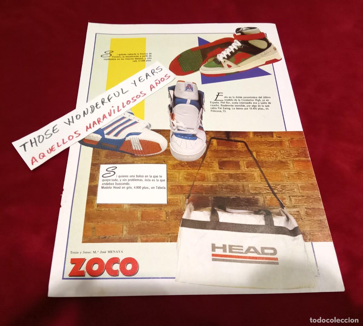 Coleccionismo de carteles: ANUNCIO PUBLICIDAD REVISTA ZAPATILLAS KRONOS DRAZEN PETROVIC ADIDAS EWING 1980s SUPER NUEVO BASKET