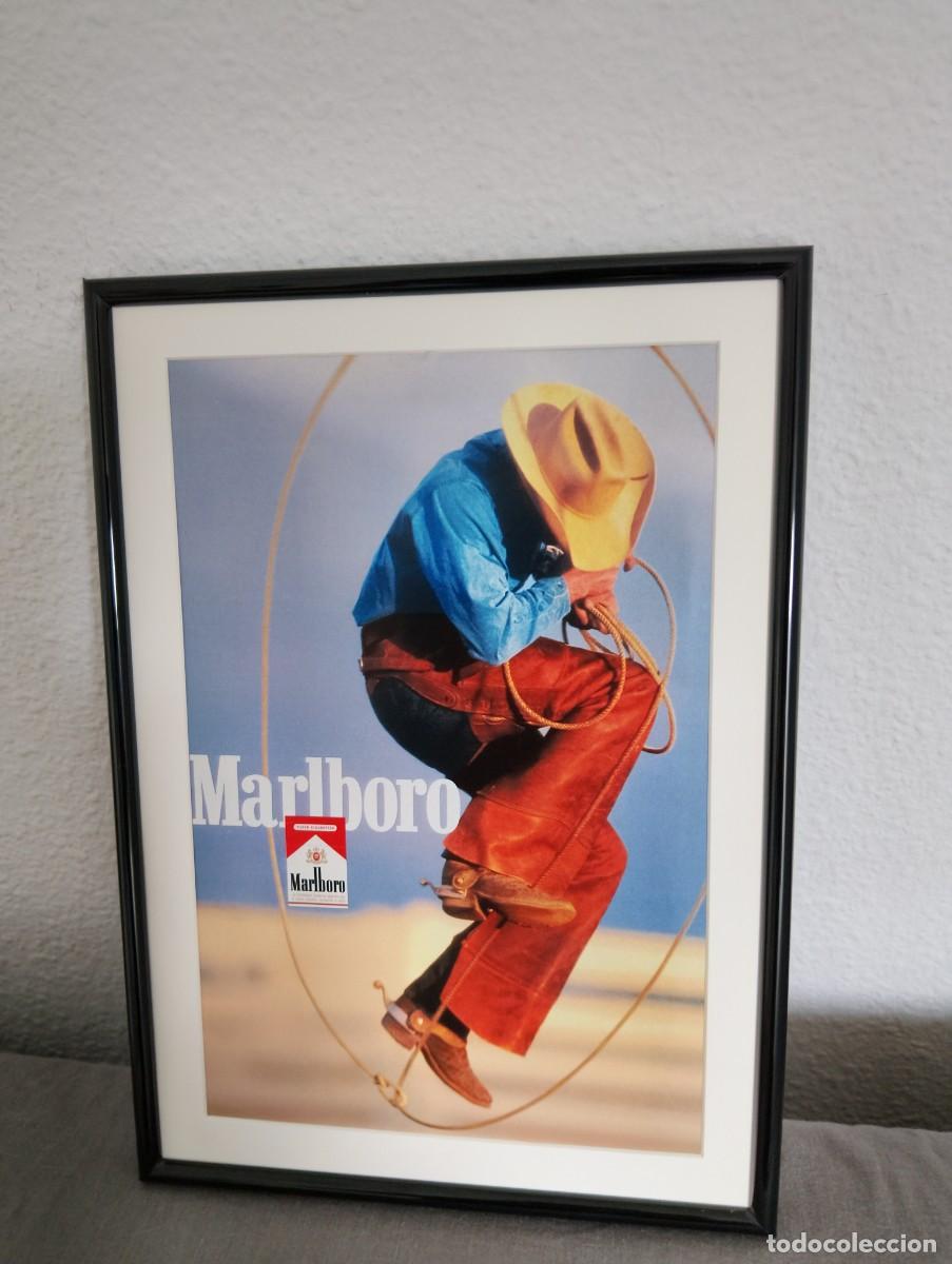 Coleccionismo de carteles: Marlboro country cowboy cuadro publicidad a&ntilde;os 90