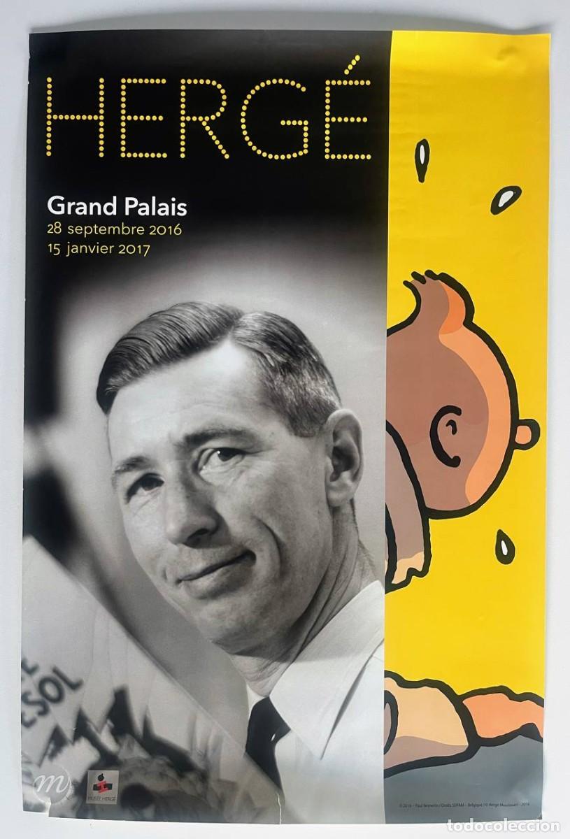 Coleccionismo de carteles: Cartel de la exposici&oacute;n de Herg&eacute; en el Grand Palais Tint&iacute;n (40x60cm)