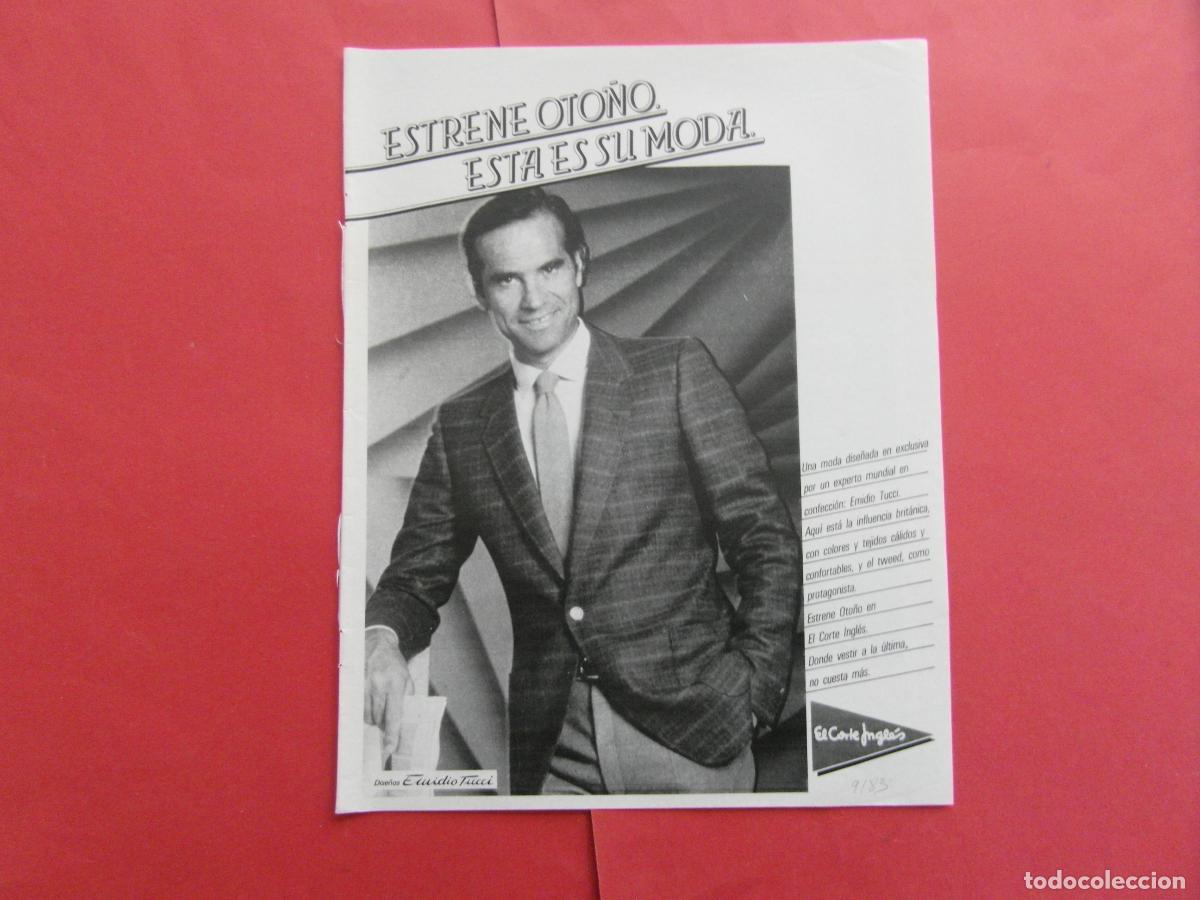 Collezionismo di affissi: PUBLICIDAD 1983 - EL CORTE INGLES EMIDIO TUCCI