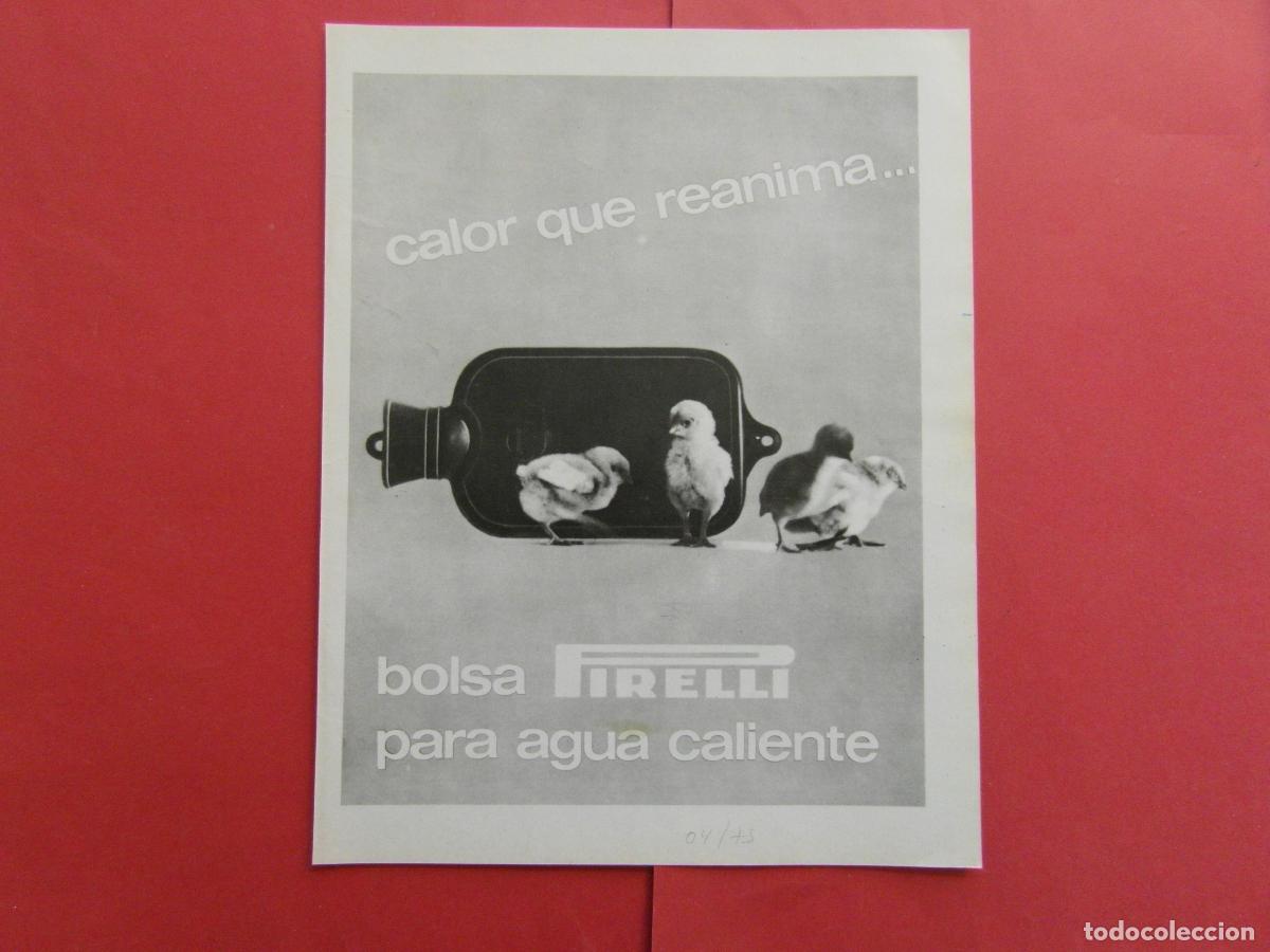Coleccionismo de carteles: PUBLICIDAD 1975 - BOLSA DE AGUA CALIENTE PIRELLI