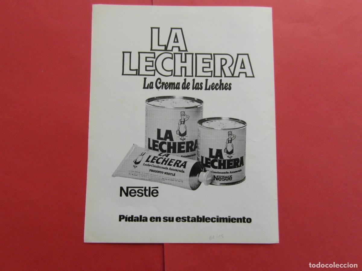 Poster collecting: PUBLICIDAD 1975 - LECHE CONDENSADA LA LECHERA