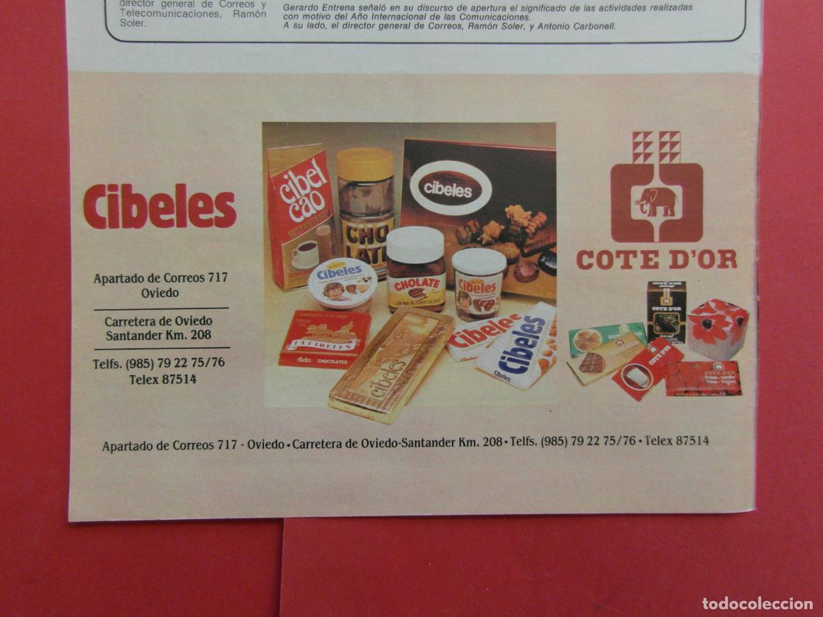 Poster collecting: PUBLICIDAD 1984 - CIBELES COTE D'OR CARRETERA OVIEDO SANTANDER
