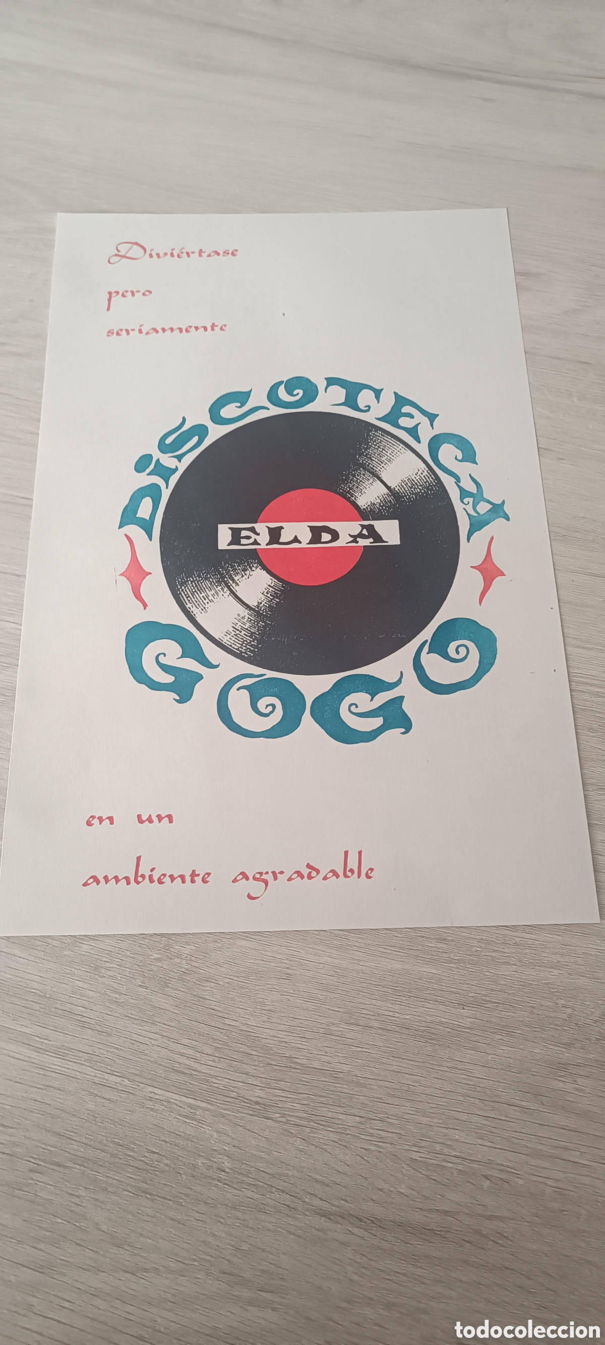 Poster collecting: Folleto Publicitario Vintage Discoteca GO-GO Elda (Alicante) a&ntilde;os 70