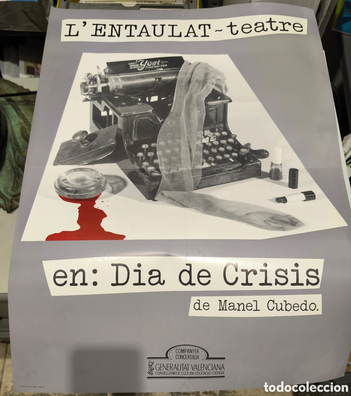 Coleccionismo de carteles: Cartel artes esc&eacute;nicas de la Comunidad Valenciana de finales de los a&ntilde;os 80
