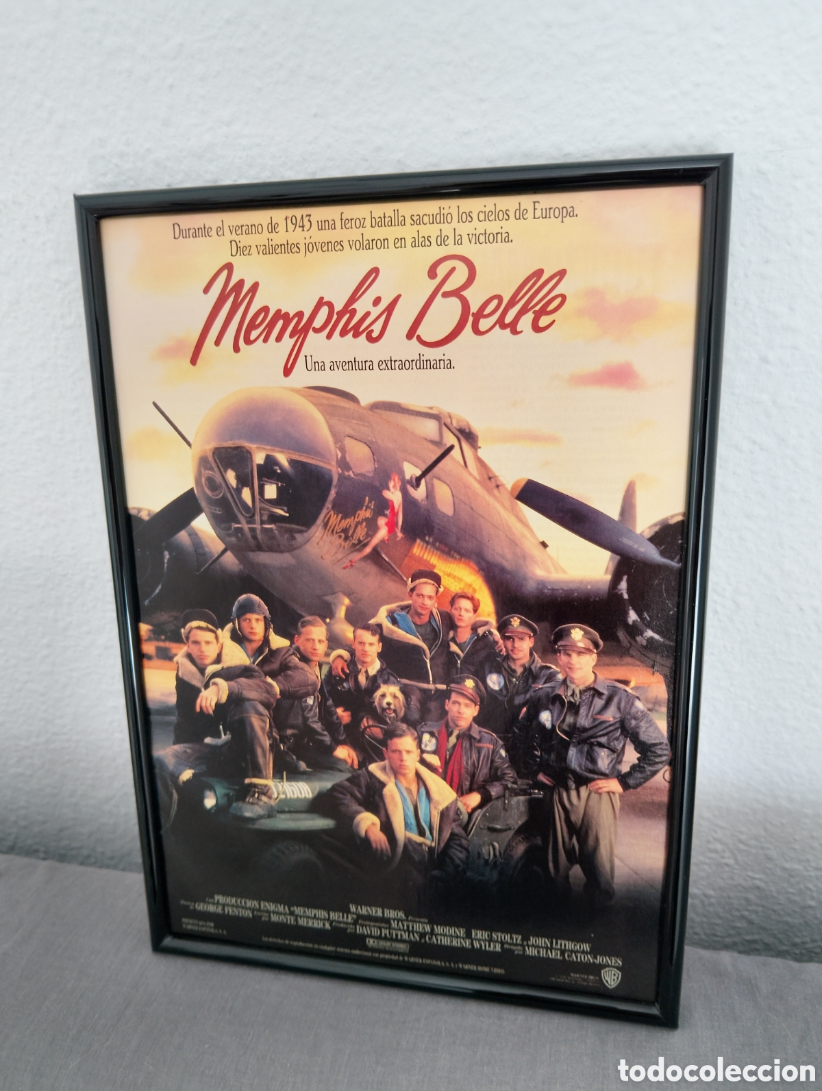 Coleccionismo de carteles: Menphis Belle cuadro publicidad cine a&ntilde;os 1990