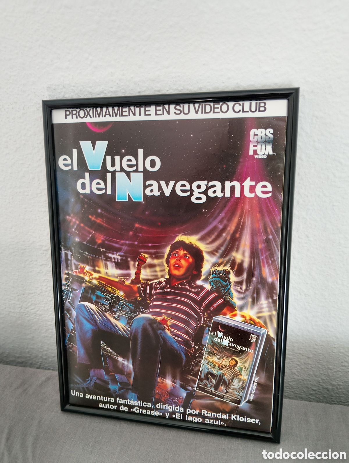 Coleccionismo de carteles: El vuelo del navegante cuadro publicidad cine a&ntilde;os 80