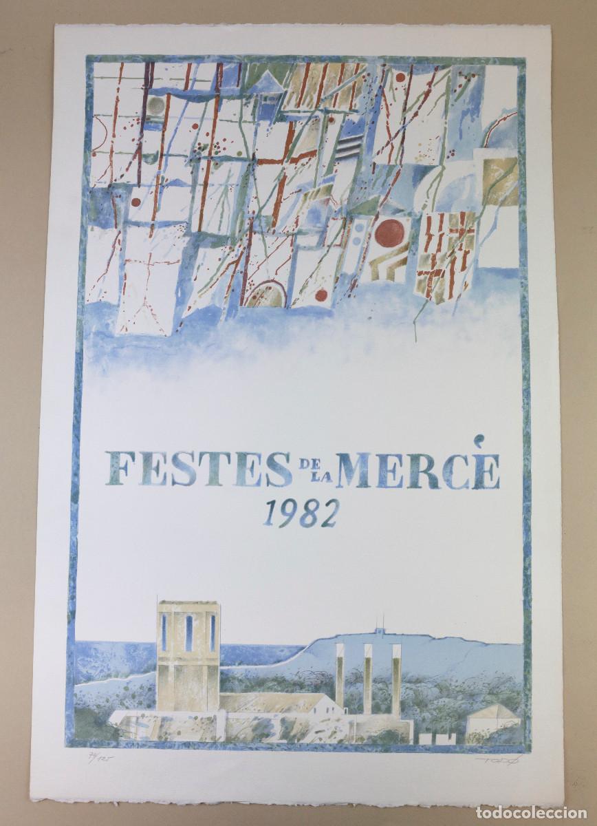 Collezionismo di affissi: CARTEL FESTES DE LA MERC&Eacute; 1982, BARCELONA. FRANCESC TOD&Oacute;, firmada y numerada 74/125. 43x66cm.
