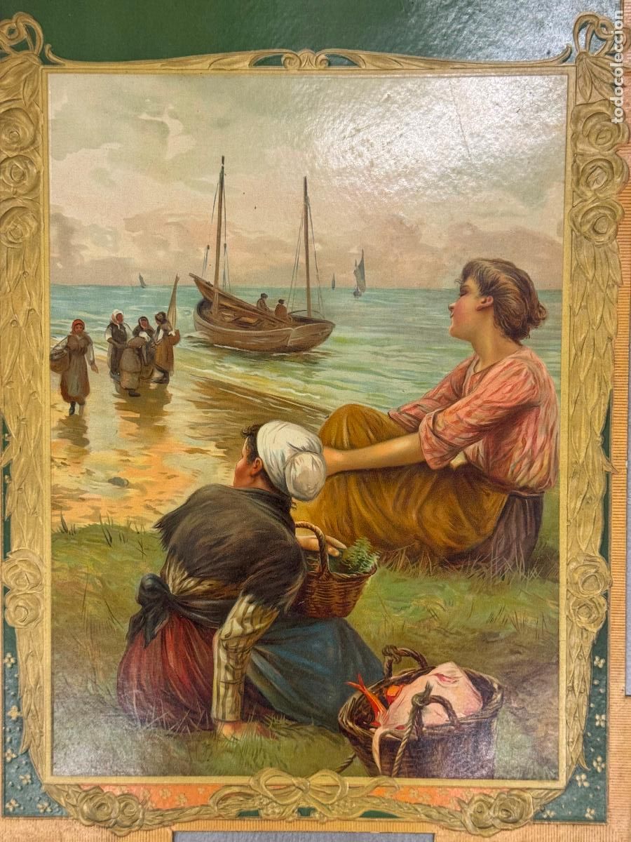Coleccionismo de carteles: MODERNISMO - CARTEL ANTIGUO TROQUELADO ORIGINAL - VER FOTOS ADICIONALES