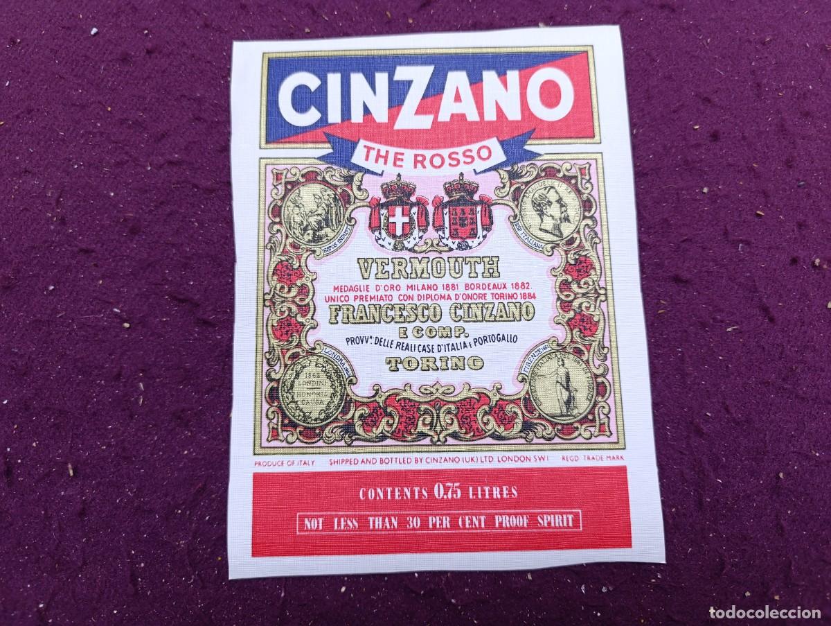 Coleccionismo de carteles: Curiosa Publicidad de Bebida, Cinzano, en papel rugoso a identificar.