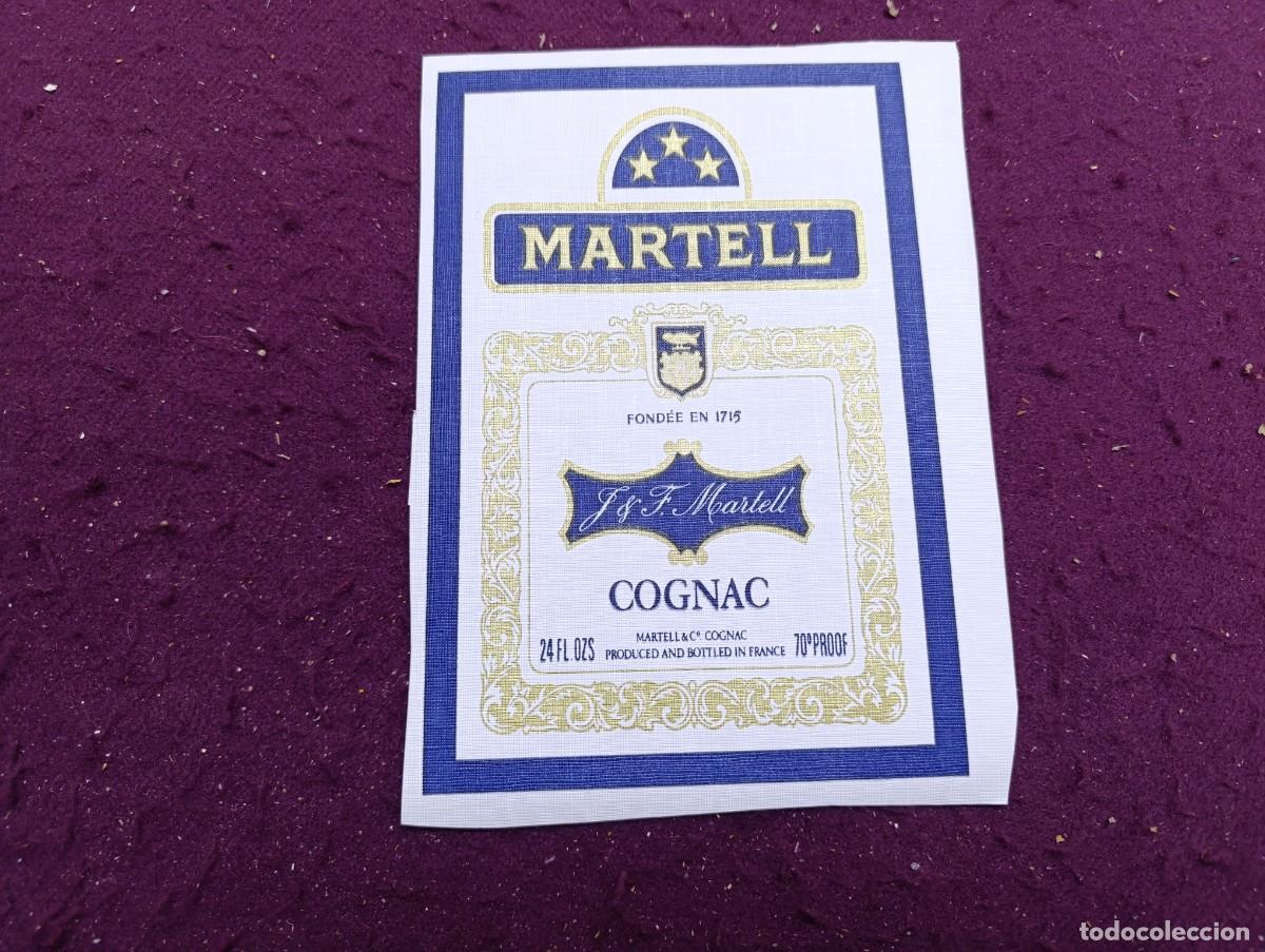 Coleccionismo de carteles: Curiosa Publicidad de Bebida, Martell, en papel rugoso a identificar.